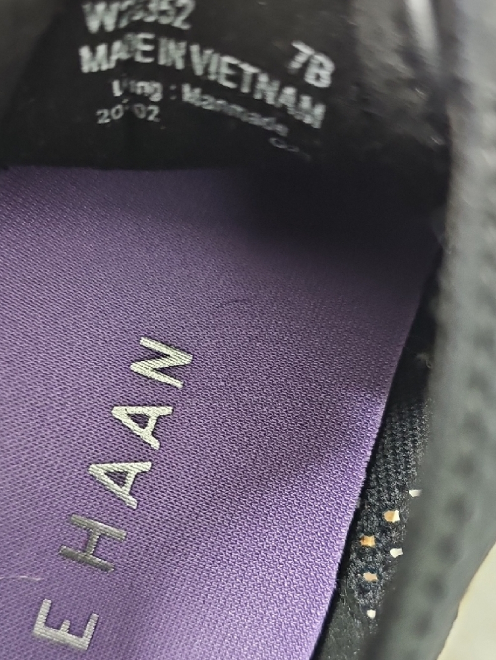 Cole Haan Black Knit Derby with Contrasting White Sole - Picture 7 of 9